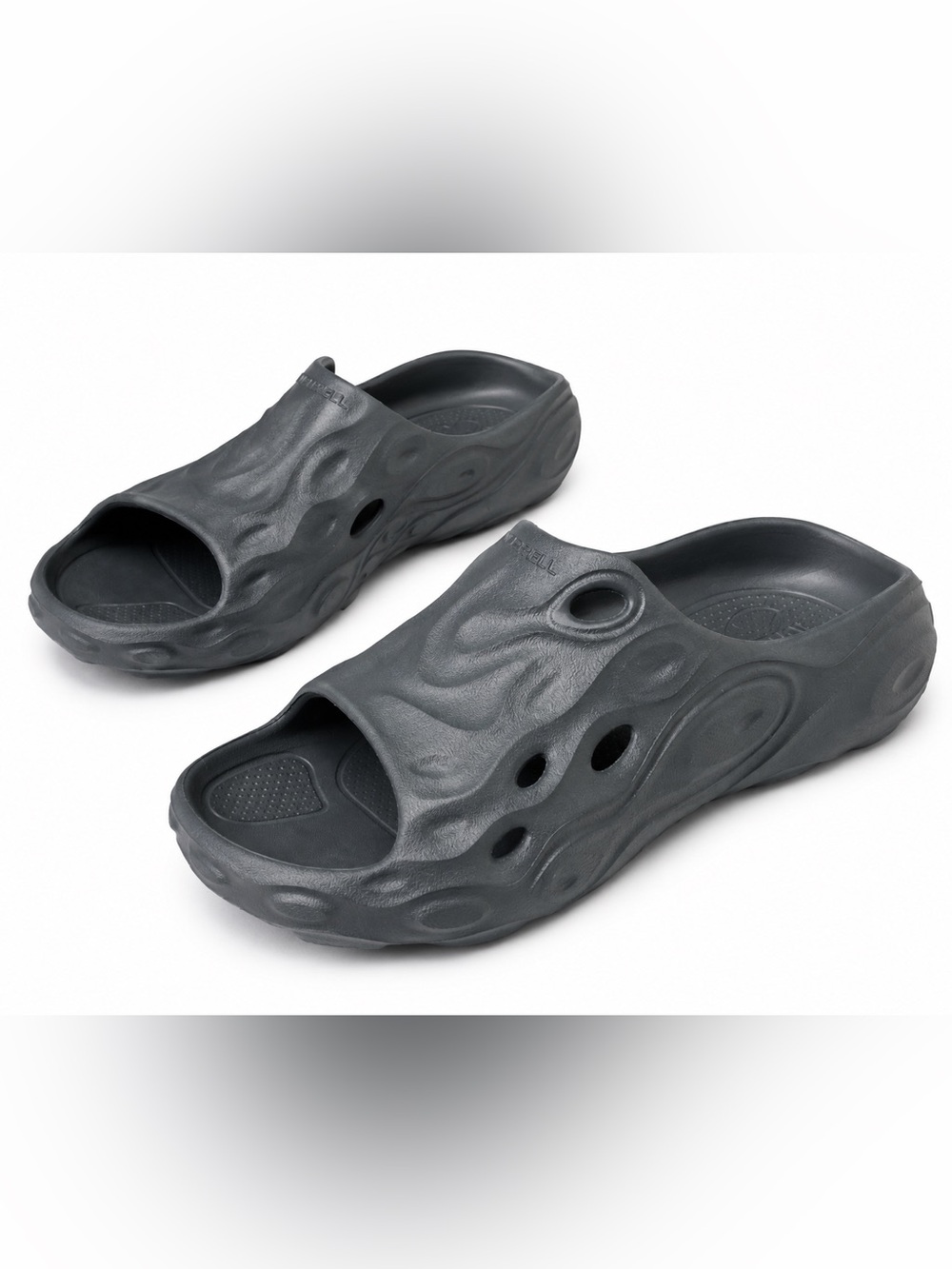 Merrell Hydro Slide 2 Sandals Dark Gray EVA Water Recovery Slides M6 W8 NEW